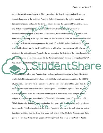 Causes of Arab-Israeli Conflict