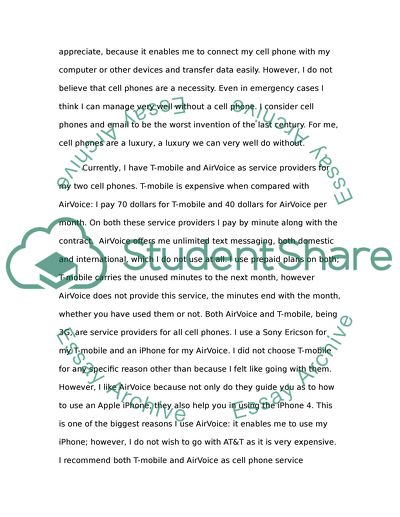 Basic Functions of Cell Phones