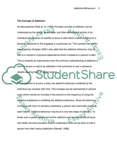 Addictive Behaviours