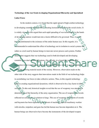 Technologys Role in Creating History and Shaping the Society