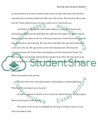 Denver Art Musuem Project