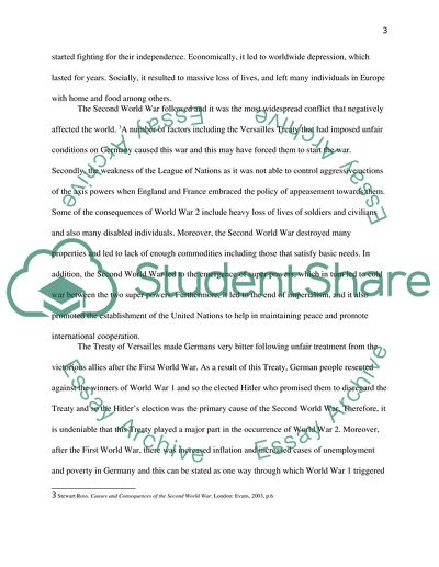 Causes and Consequences of the First World War