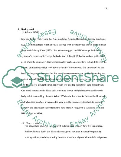 Acquired Immunodeficiency Syndrome (AIDS), its concept and how it is spread amongst people