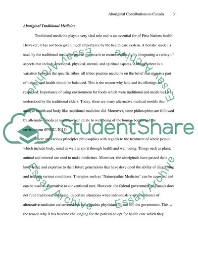 Aboriginal Contributions to Canada