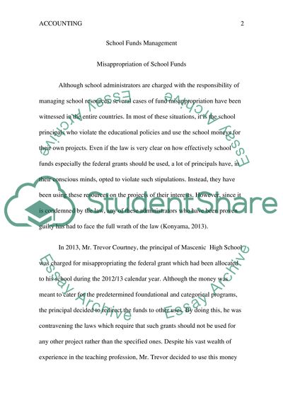 School Funds Management