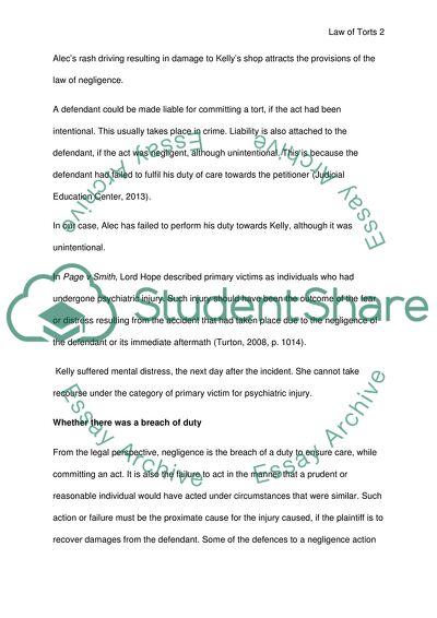 Contract Law and the Law of Negligence