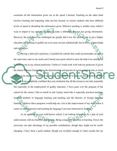 Statement of purpose 4