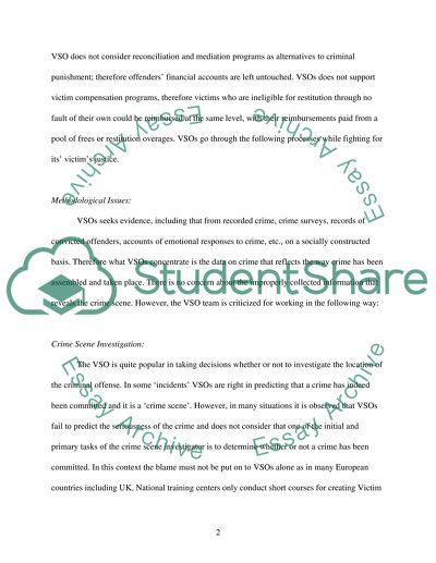 The Role Played by Victim Support in Assisting Victims of Crime