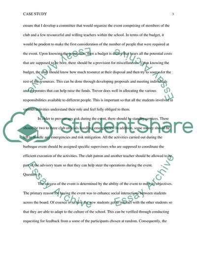 Social Exchange Club at School