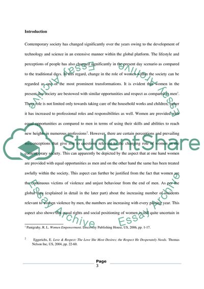 Existence and Abuse of Unequal Power as a Factor of Violence by Men against Women