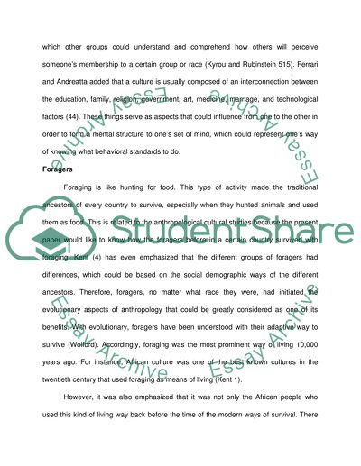 Historical Culture of Anthropology