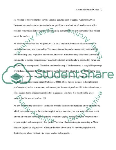 Views of Marx and J.S.Mills on Accumulation and Crises