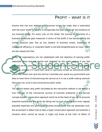 International Accounting Standards