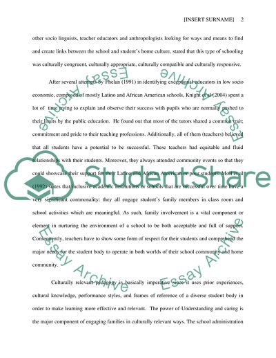 Engaging families in culturally relevant ways