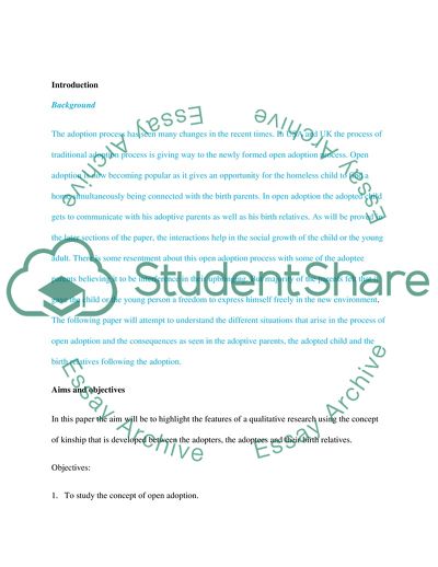 Adapter, Adoptive, and Birth Relatives in New Concept of Kinship