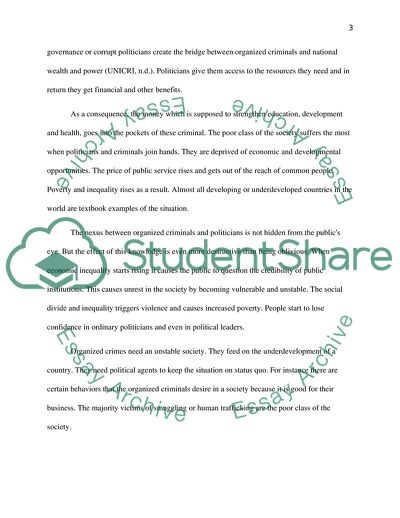 Organized Crimes and Politics