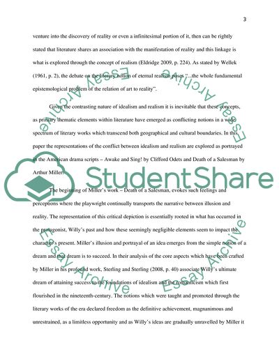 Conflict between Idealism and Realism