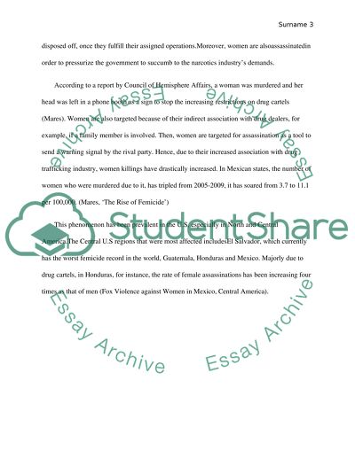 Drug Trafficking Organizations