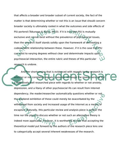 Problematic Media Use