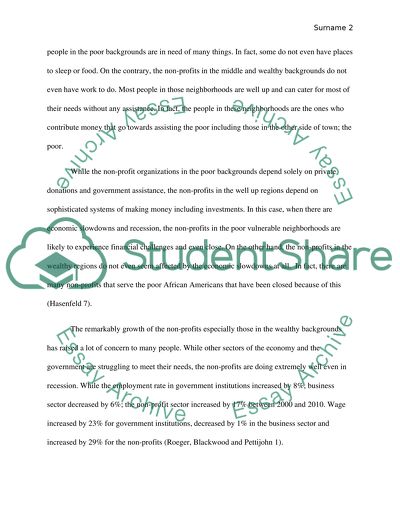 Analysis of Nonprofit Organization in US