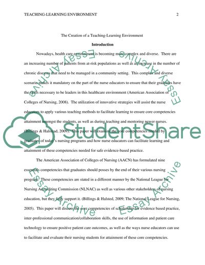 Creation of a Teaching environment