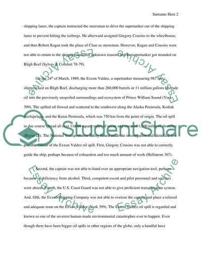 Exxon spill impacts on environment