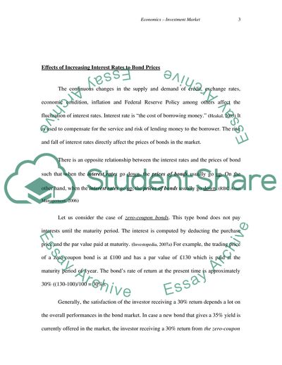 Economics: Investment Market