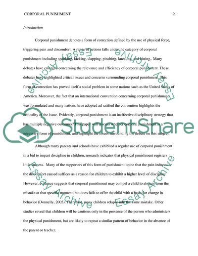 Is Corporal Punishment Needed to Discipline Children