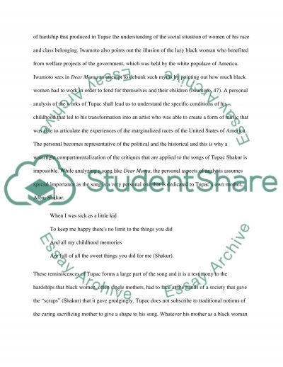 Tupac research paper