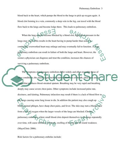 Pulmonary Embolism in the United States