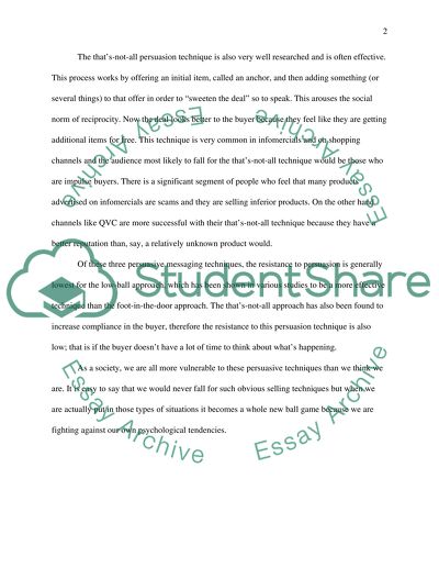 Persuasive messaging