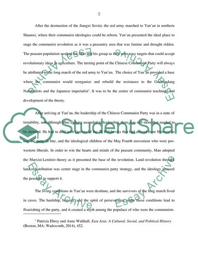 The Political Strategy of the Chinese Communist Party during the Yanan Era