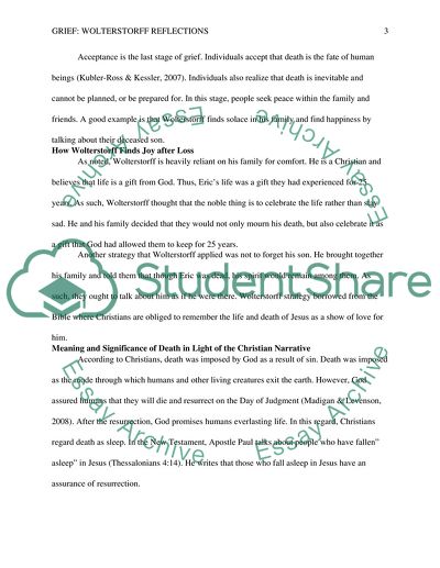 Analyzing woterstoff reflection