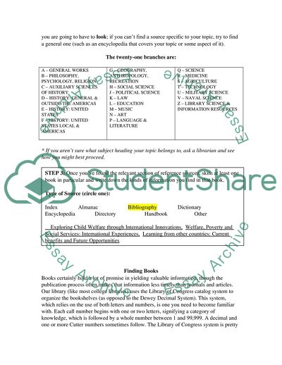 Library Navigation Exercise
