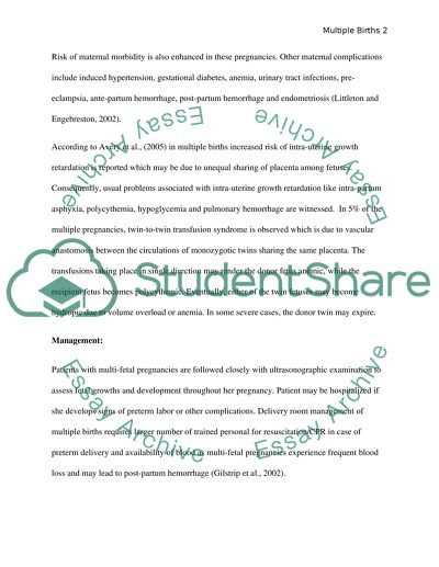 Early Identification of Multiple Pregnancies