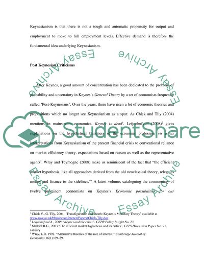 John Maynard Keynes Principal Contribution to Political Economy