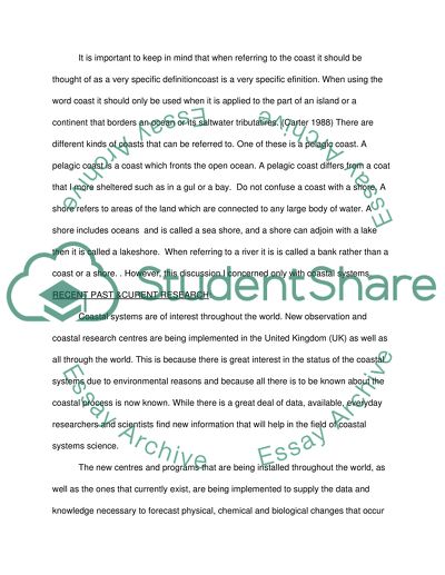 The State of Coastal Process