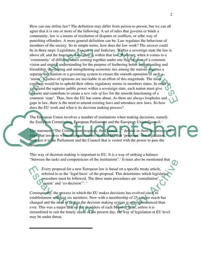 The Commission proposes, the Council decides, the Court interprets