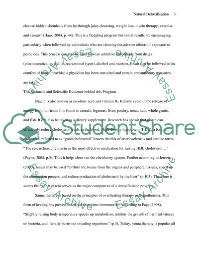 Natural Detoxification Using the Niacin Sauna Program