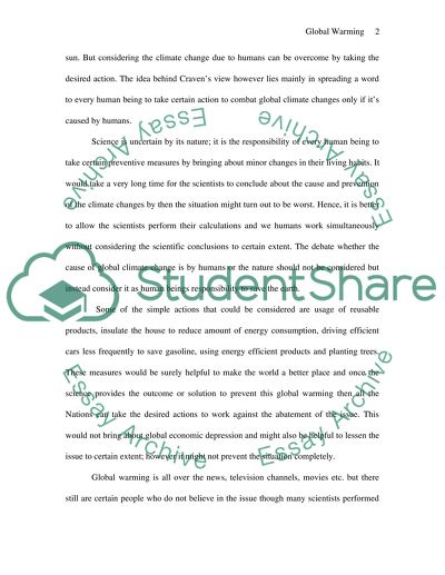 Causes of Global Warming