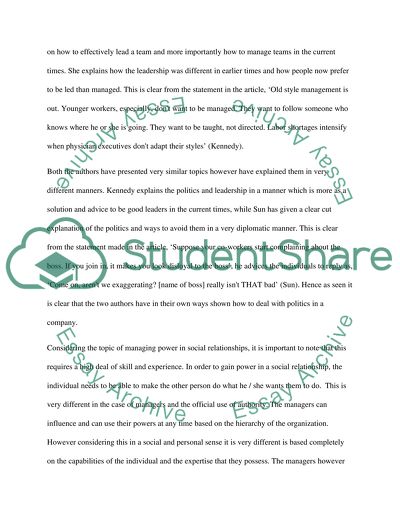 Organizations as Political Systems