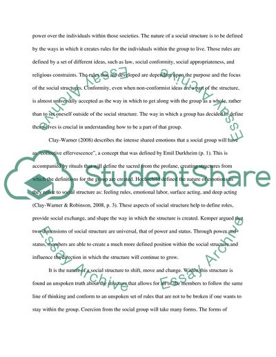 The coercive power of social structures