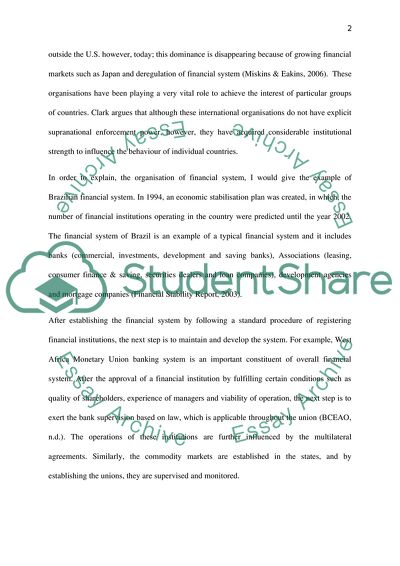 The Organization of financial(debt,equity,foreign exchange,derivative)and commodity markets and their role in international trade and economic performance