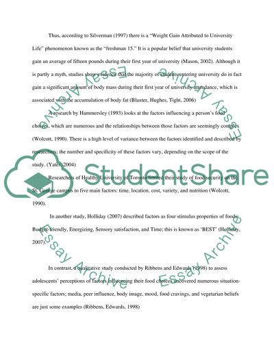 Research Report on Student Consumerism