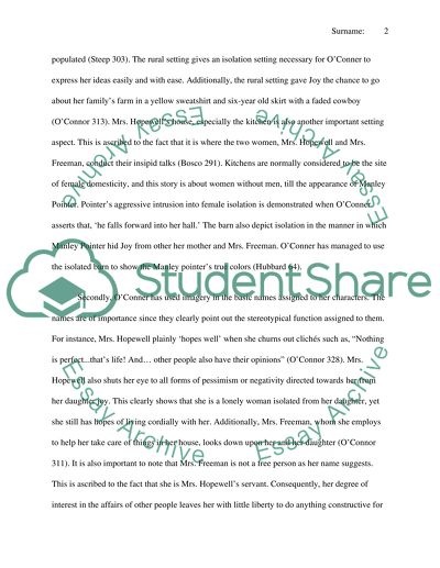 Critical Analysis- Good Country People Flannery OConner