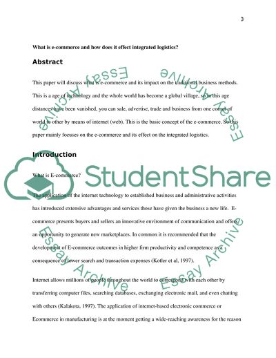 What is E-commerce and How Does It Affect Logistics