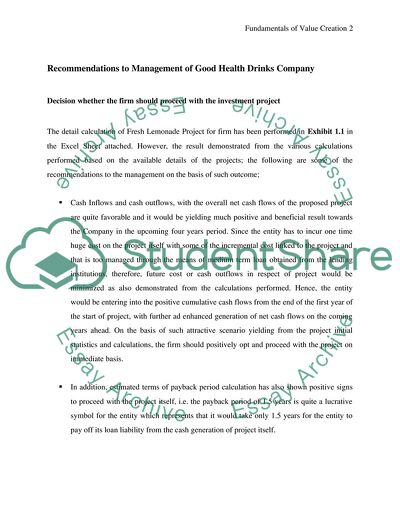 Fundamentals of Value Creation