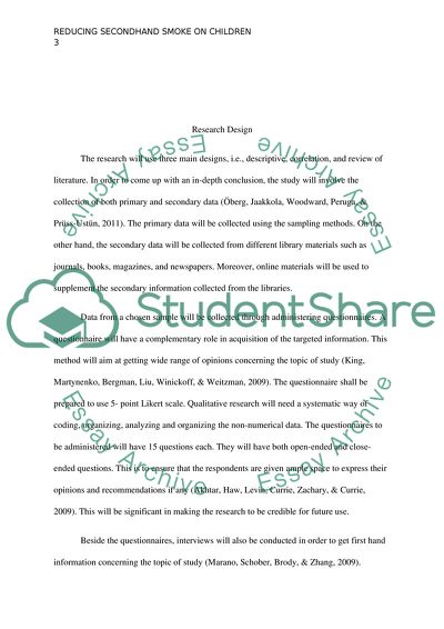 Childrens Exposure to Adult Smokers