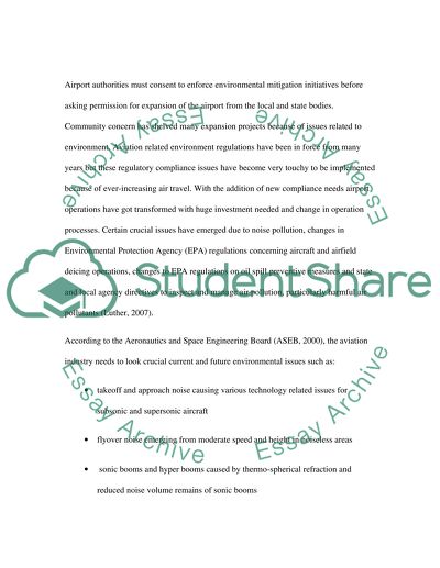 Impact of Environmental Concerns on the Operations of Aircraft and Aircraft Maintenance Industry