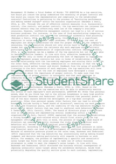 The Necessity of Proper Controls